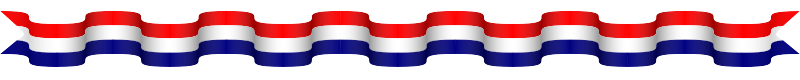 red, white, blue line