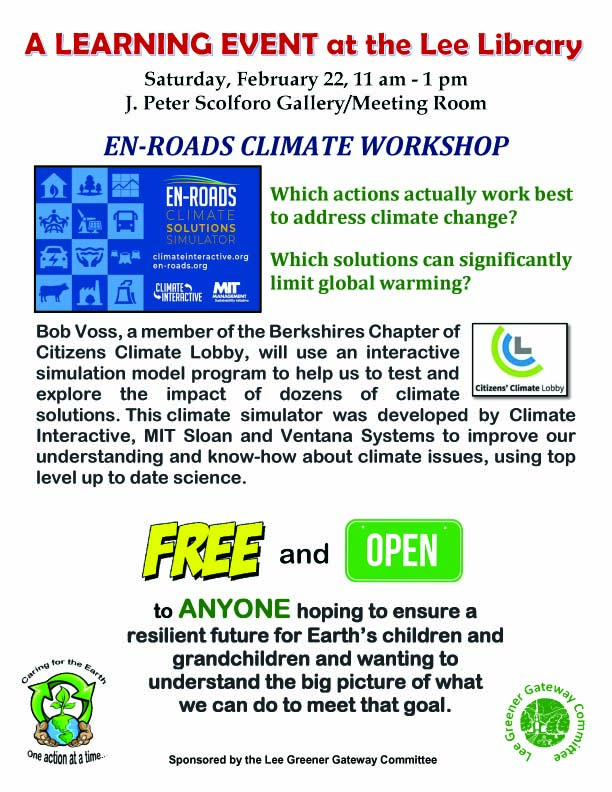 Our February Learning Event - climate change computer simulation