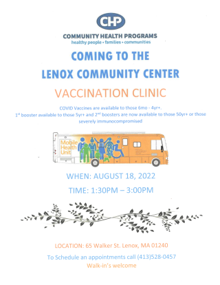 8/18/22 COVID Vaccine Clinic