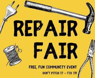 Bring broken lamps, small appliances, small furniture, clothing needing repair and we'll try to fix them all!