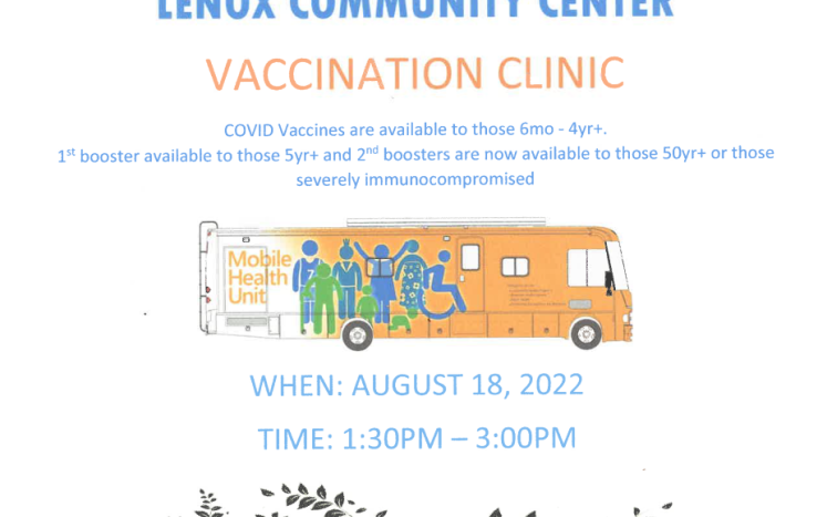 8/18/22 COVID Vaccine Clinic