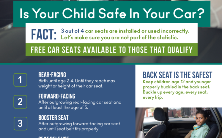 Call today to schedule a car seat installation!