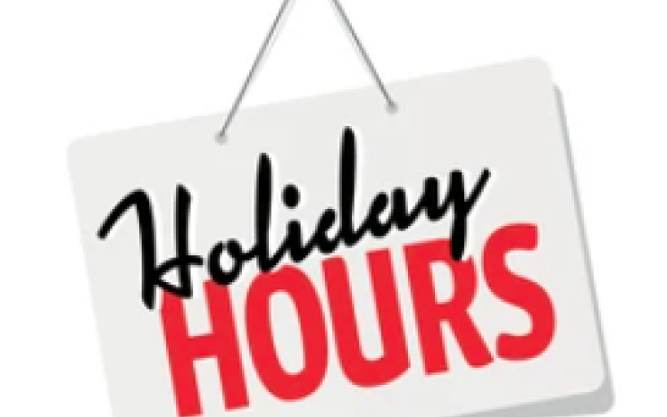 holiday hours